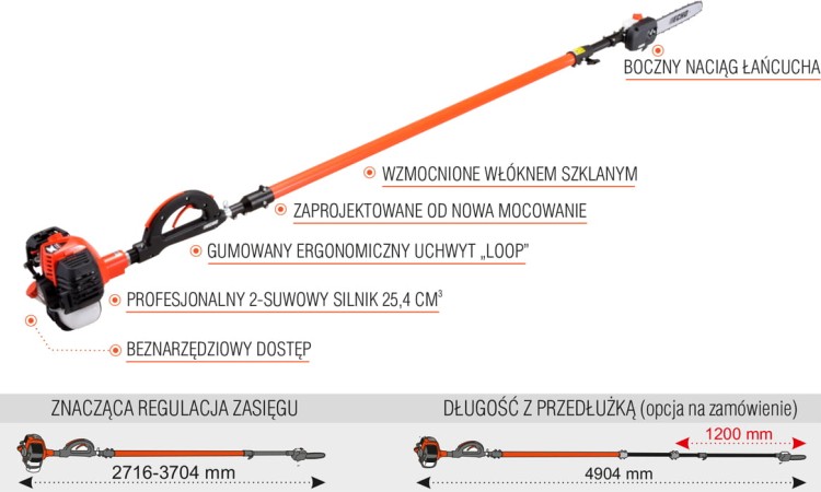 Pilarka na wysięgniku ECHO PPT-2620ES