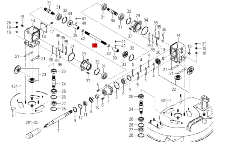 Oryginalny wałek przekładni agregatu Iseki SXG 8674-202-011-10