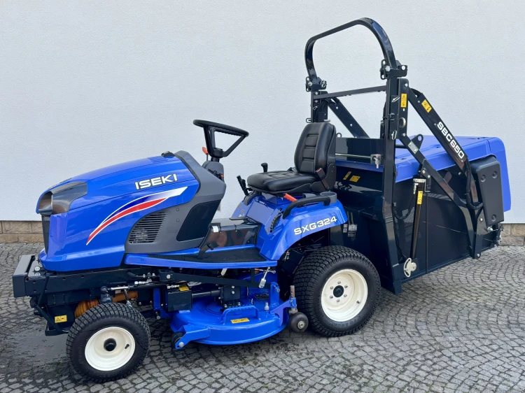 Kosiarka traktorek ISEKI SXG 324 ECO (wysoki wysyp z koszem 650l)
