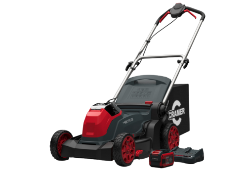 Kosiarka akumulatorowa Cramer 48LM41 - zestaw z dwiema bateriami i ładowarką
